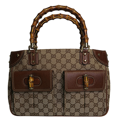 Gucci GG Bamboo Handle Diana Tote, front view